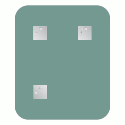 Зеркало со шлифованной кромкой 40x50см Evoform Primary BY 0124