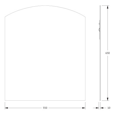 Зеркало со шлифованной кромкой 55x65см Evoform Primary BY 0086