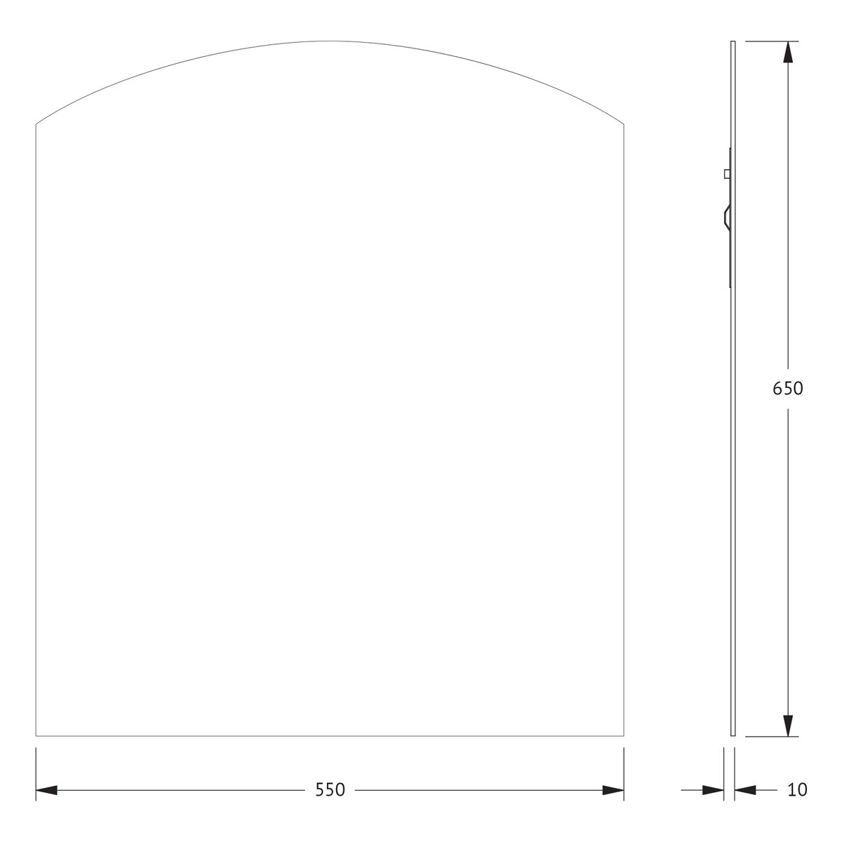 Зеркало со шлифованной кромкой 55x65см Evoform Primary BY 0086