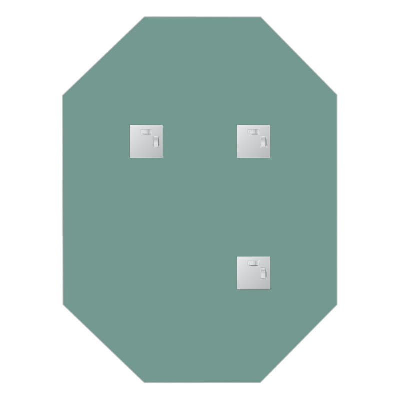 Зеркало со шлифованной кромкой 60x80см Evoform Primary BY 0082