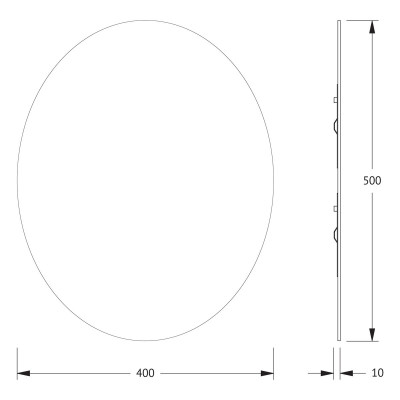 Зеркало со шлифованной кромкой 40x50см Evoform Primary BY 0026