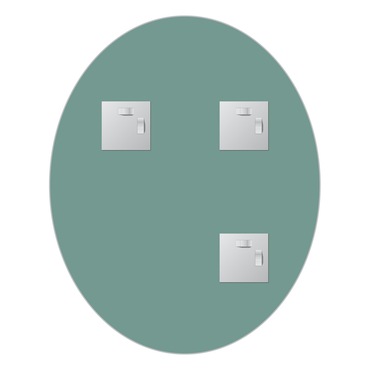 Зеркало со шлифованной кромкой 40x50см Evoform Primary BY 0026