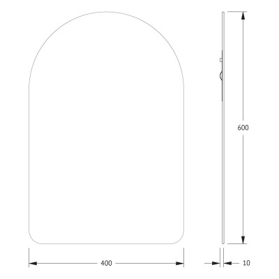 Зеркало со шлифованной кромкой 40x60см Evoform Primary BY 0002