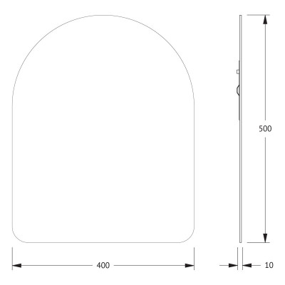 Зеркало со шлифованной кромкой 40x50см Evoform Primary BY 0001