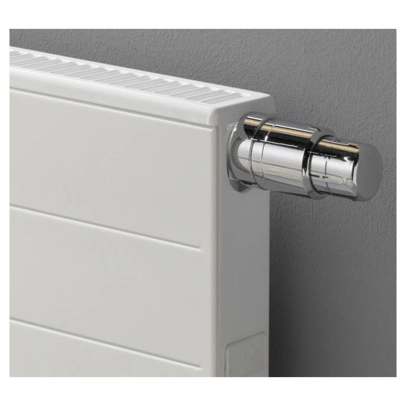 Радиатор панельный Kermi Therm-x2 Line-V PLV 12 805x505x66мм, нижнее справа, с термостатическим вентилем, белый