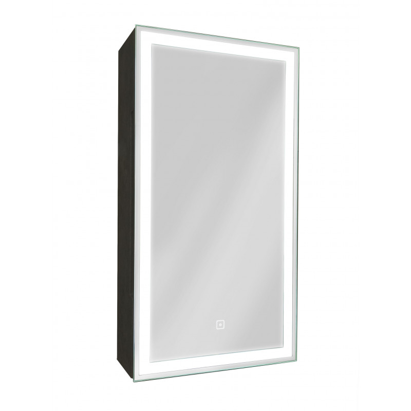 Зеркало-шкаф с подсветкой правый 35х65см Continent Mirror Box Black МВК054