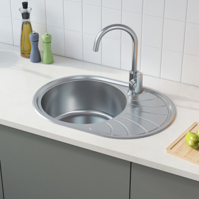 Мойка для кухни из нержавеющей стали Iddis Suno S SUN65SDi77