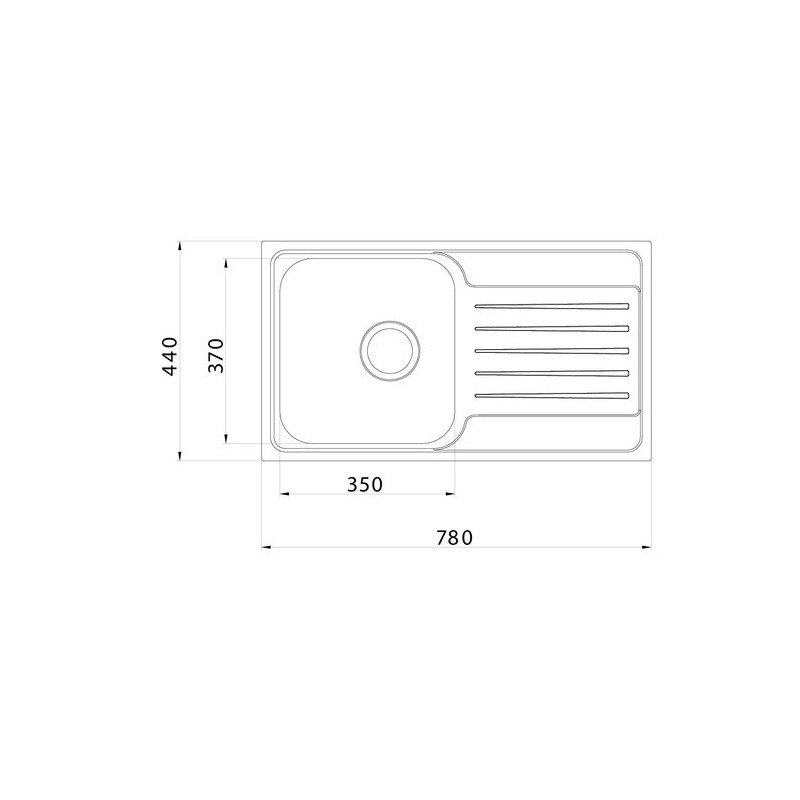 Мойка для кухни из нержавеющей стали Iddis Sound SND78SDi77