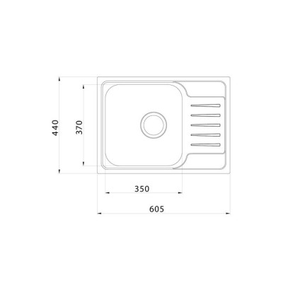 Мойка для кухни из нержавеющей стали Iddis Sound SND60SDi77