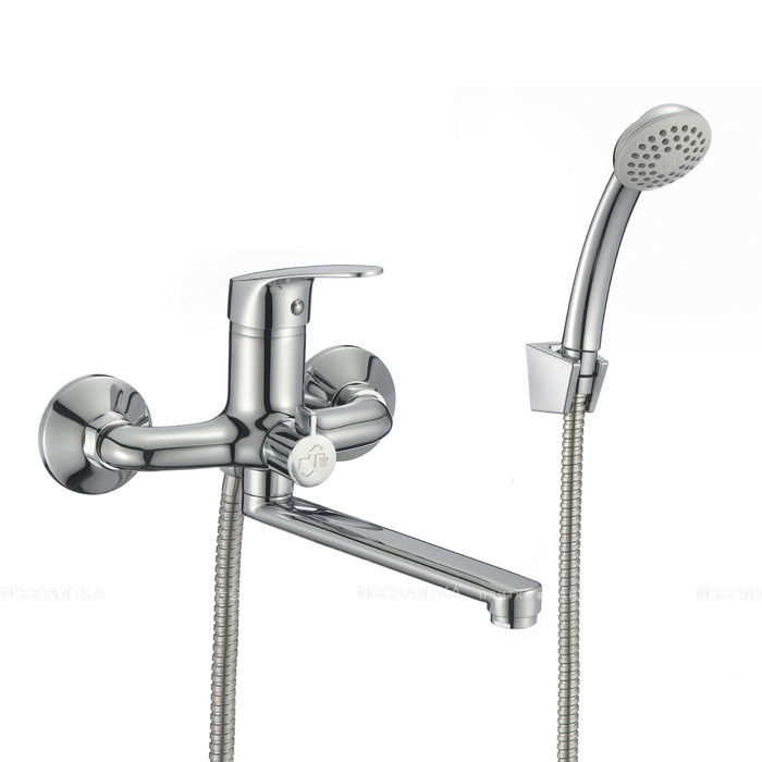 Смеситель для ванны хром Milardo Demi DEMSB02M02