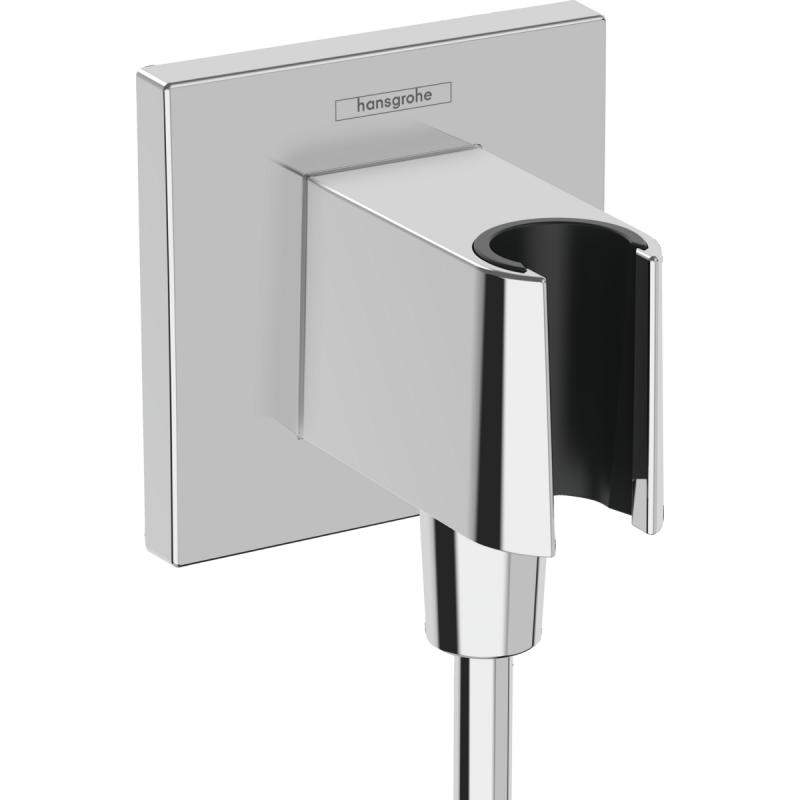 Шланговое соединение с держателем Hansgrohe Fixfit E, хром, 26889000