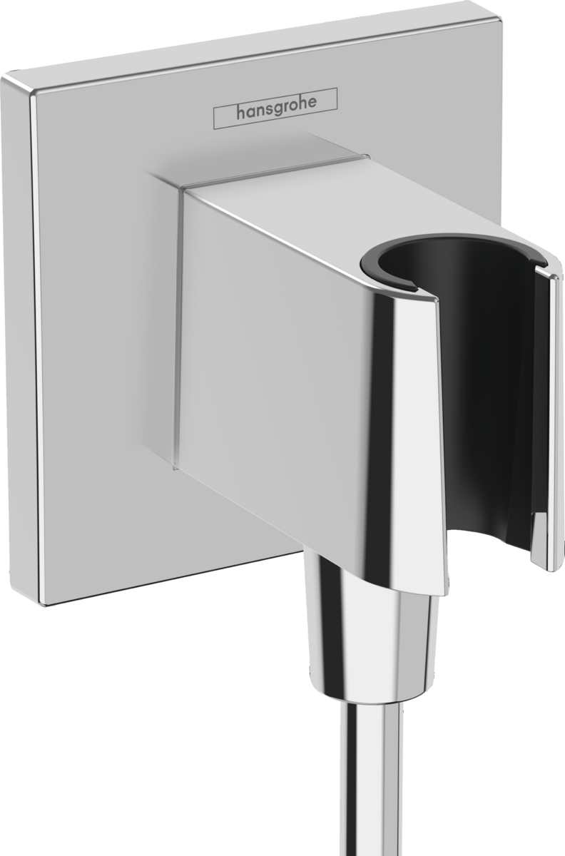 Шланговое соединение с держателем Hansgrohe Fixfit E, хром, 26889000
