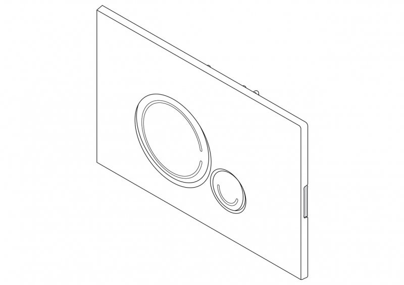 Кнопка смыва золото Belbagno BB018-SR-ORO