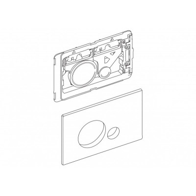 Кнопка смыва золото Belbagno BB018-SR-ORO