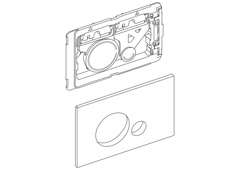 Кнопка смыва золото Belbagno BB018-SR-ORO