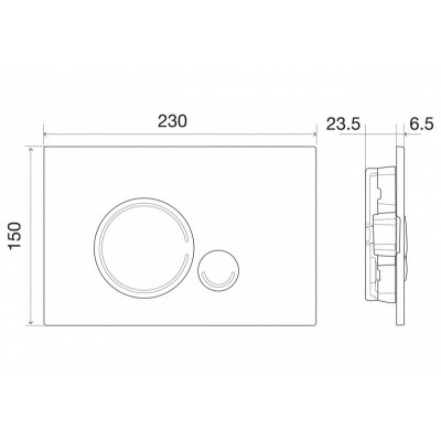 Кнопка смыва золото Belbagno BB018-SR-ORO