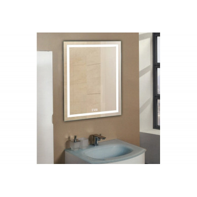 Зеркало с подсветкой и часами 60x80см Relisan Wendy Гл000024378