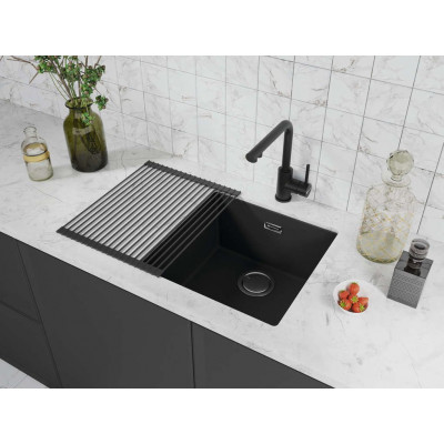 Смеситель для кухни с подключением фильтра черный, Omoikiri, Nakagawa 2 PLUS BL
