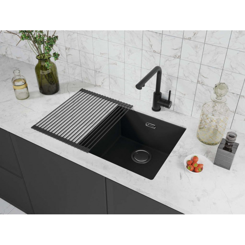 Смеситель для кухни с подключением фильтра черный, Omoikiri, Nakagawa 2 PLUS BL