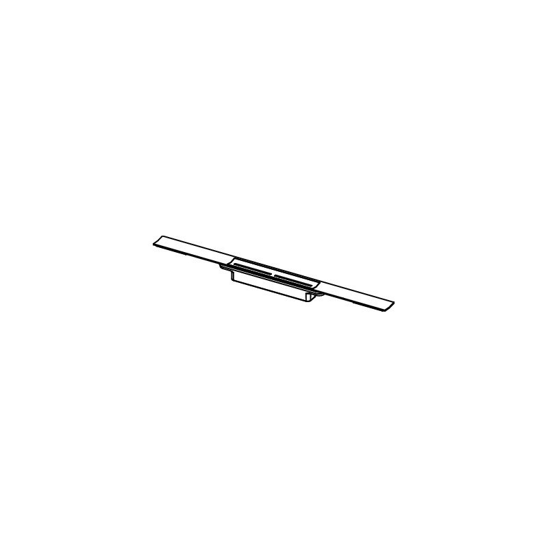 Профиль для душа TECEdrainprofile 1000 с цветным PVD покрытием Polished Black Chrome/глянец, черный хром, обрезной, 671011