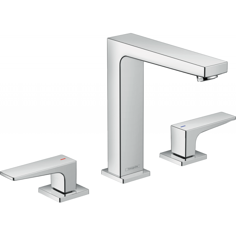 Смеситель для раковины Hansgrohe Metropol 160 на 3 отверстия, сливной гарнитур Push-Open, хром, 32515000