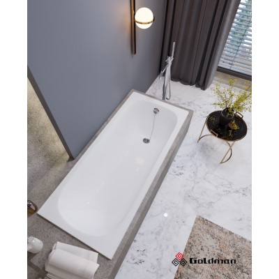 Ванна чугунная Goldman Classic 180x80x45 с ножками, CL18080