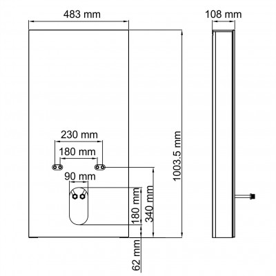 Инсталляция для унитаза WasserKRAFT Naab 86BDT.050.WH