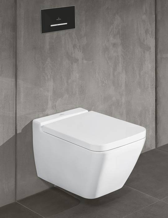 Унитаз подвесной Villeroy&Boch Finion 560x375, с открытым смывным краем, настенный, Stone White CeramicPlus, 4664R0RW