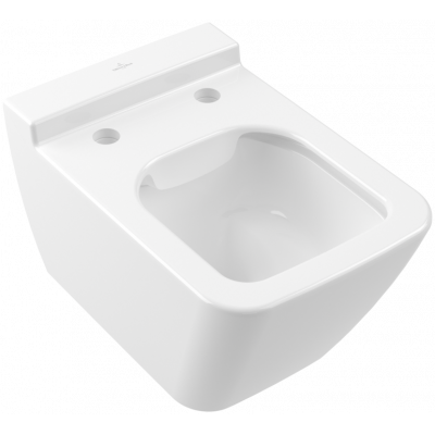 Унитаз подвесной Villeroy&Boch Finion 560x375, с открытым смывным краем, настенный, Stone White CeramicPlus, 4664R0RW