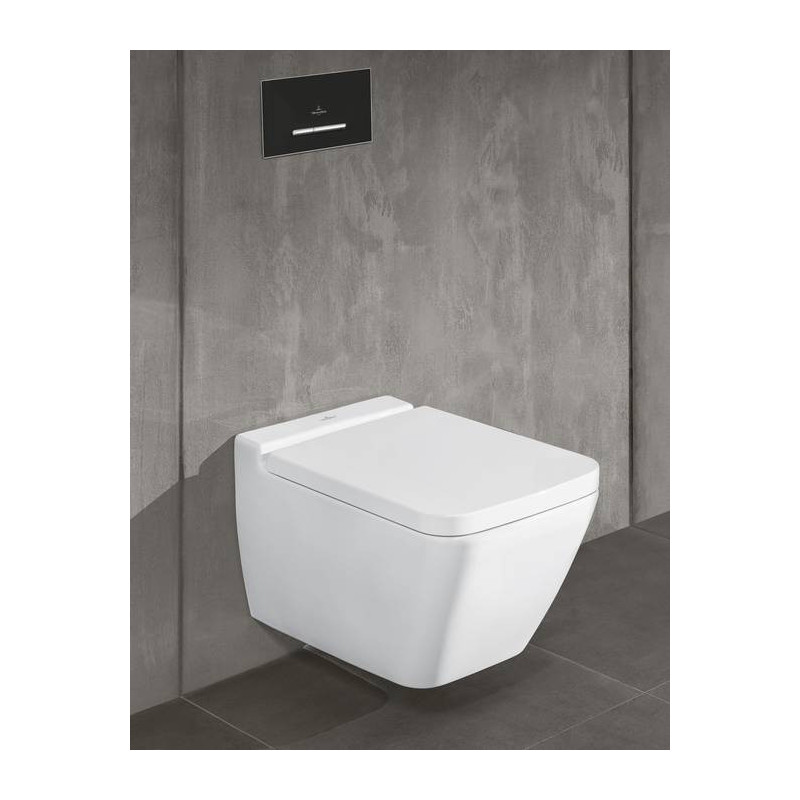 Сидение с крышкой для унитаза Villeroy&Boch Finion, с функцией микролифт, с быстросъемным сиденьем, Stone White, 9M88S1RW