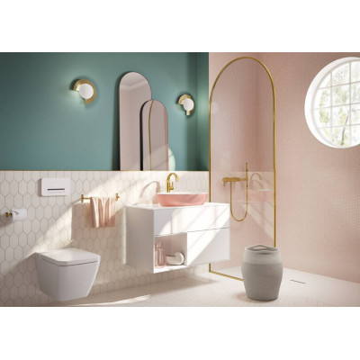 Сидение с крышкой для унитаза Villeroy&Boch Finion, с функцией микролифт, с быстросъемным сиденьем, Stone White, 9M88S1RW