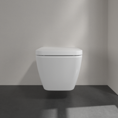Сидение с крышкой для унитаза Villeroy&Boch Finion, с функцией микролифт, с быстросъемным сиденьем, Stone White, 9M88S1RW