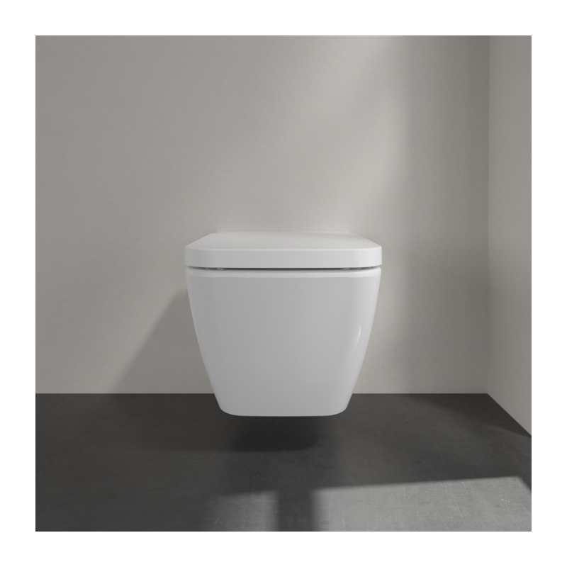 Сидение с крышкой для унитаза Villeroy&Boch Finion, с функцией микролифт, с быстросъемным сиденьем, Stone White, 9M88S1RW