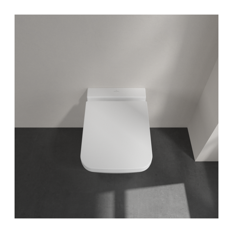 Сидение с крышкой для унитаза Villeroy&Boch Finion, с функцией микролифт, с быстросъемным сиденьем, Stone White, 9M88S1RW