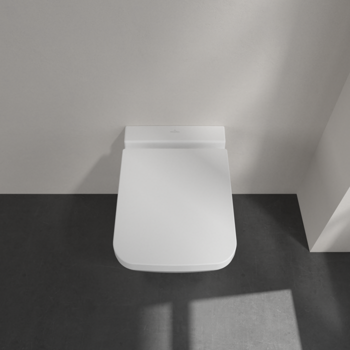 Сидение с крышкой для унитаза Villeroy&Boch Finion, с функцией микролифт, с быстросъемным сиденьем, Stone White, 9M88S1RW