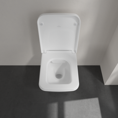 Сидение с крышкой для унитаза Villeroy&Boch Finion, с функцией микролифт, с быстросъемным сиденьем, Stone White, 9M88S1RW