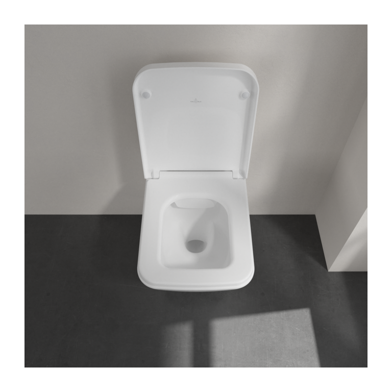 Сидение с крышкой для унитаза Villeroy&Boch Finion, с функцией микролифт, с быстросъемным сиденьем, Stone White, 9M88S1RW