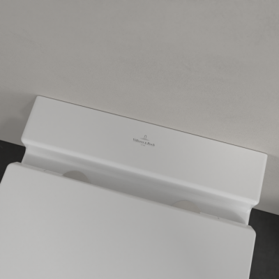 Сидение с крышкой для унитаза Villeroy&Boch Finion, с функцией микролифт, с быстросъемным сиденьем, Stone White, 9M88S1RW