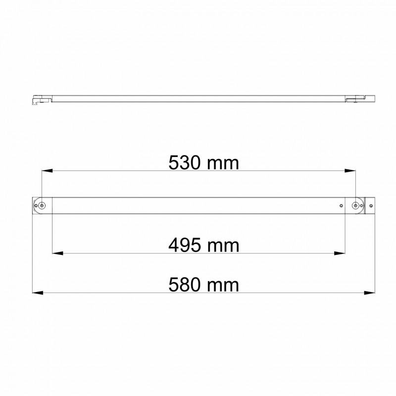 Фиксатор для стеклянной шторки черный WasserKRAFT Dill D469