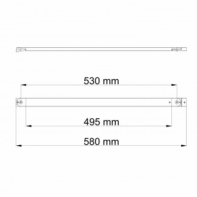 Фиксатор для стеклянной шторки хром WasserKRAFT D468