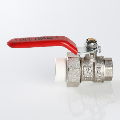 Кран латунный шаровой с переходом на PPR ВР 40х11/4 VALTEC VTp.742.0.04007