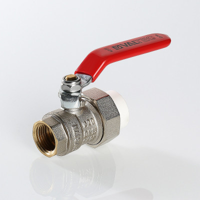 Кран латунный шаровой с переходом на PPR ВР 40х11/4 VALTEC VTp.742.0.04007