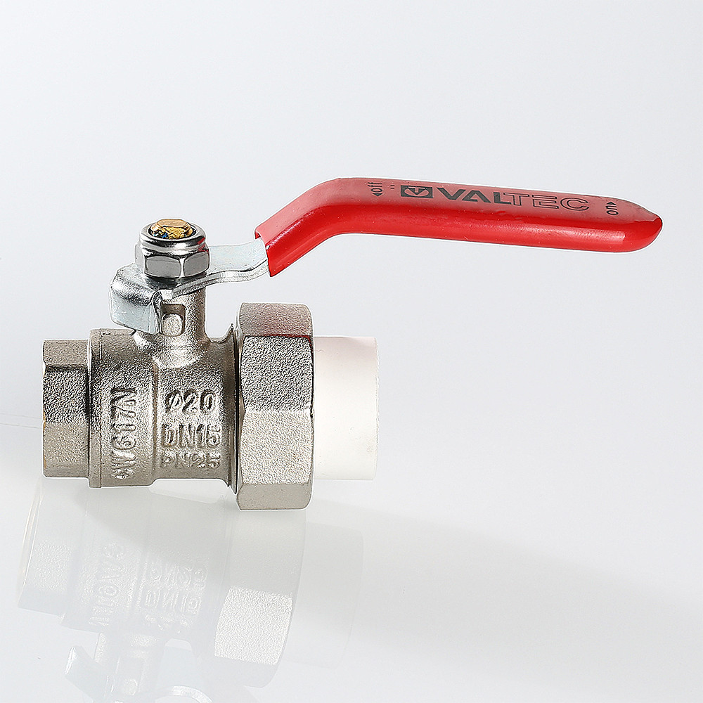 Кран латунный шаровой с переходом на PPR ВР 40х11/4 VALTEC VTp.742.0.04007