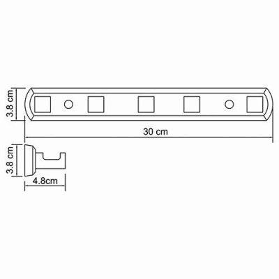 Кронштейн настенный хром WasserKRAFT Lippe K-6575