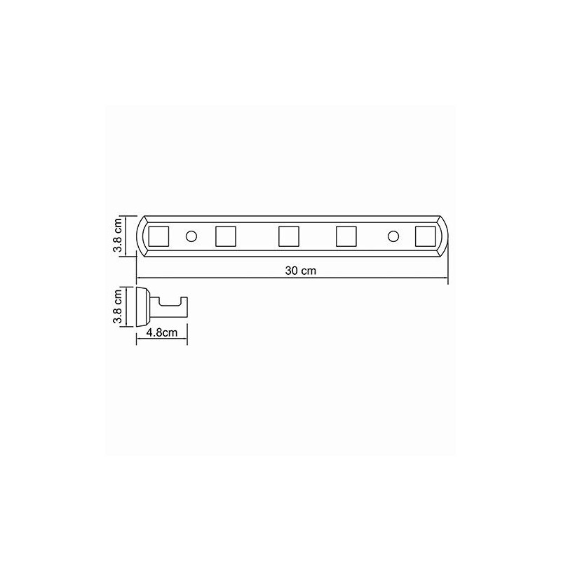 Кронштейн настенный хром WasserKRAFT Lippe K-6575