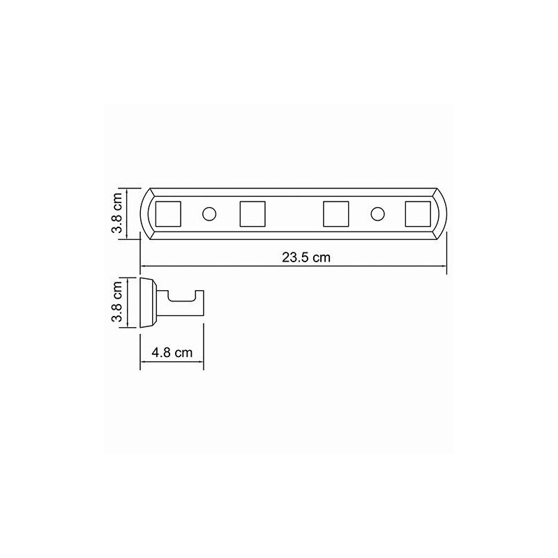 Кронштейн настенный хром WasserKRAFT Lippe K-6574