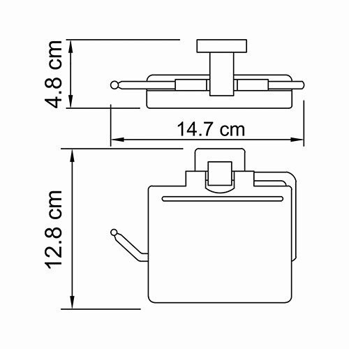 Держатель туалетной бумаги хром WasserKRAFT Lippe K-6525