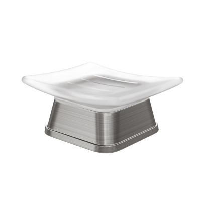 Мыльница стеклянная никель WasserKRAFT Amper K-5429NICKEL