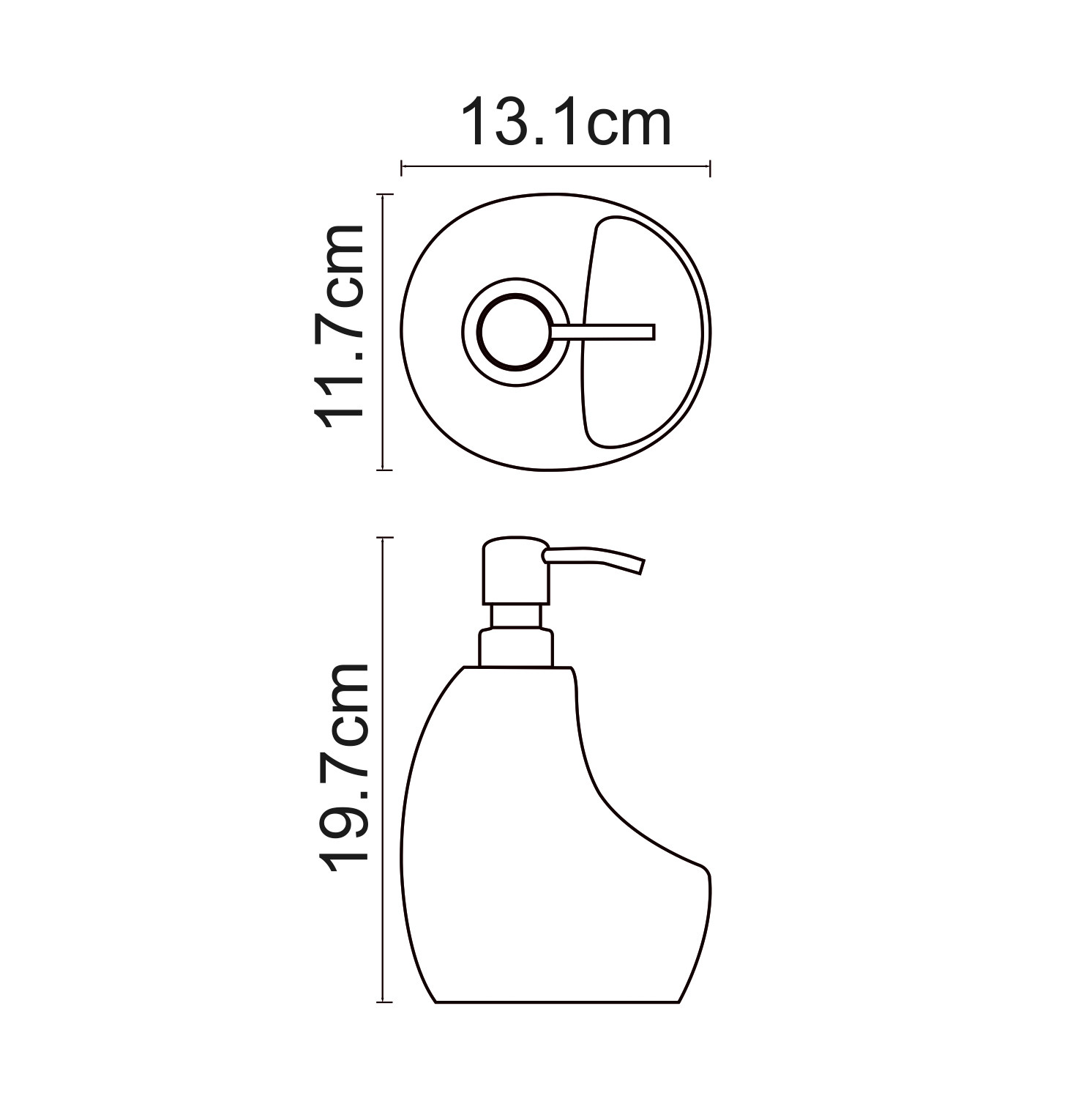 Дозатор с емкостью для губки черный WasserKRAFT K-8099BLACK