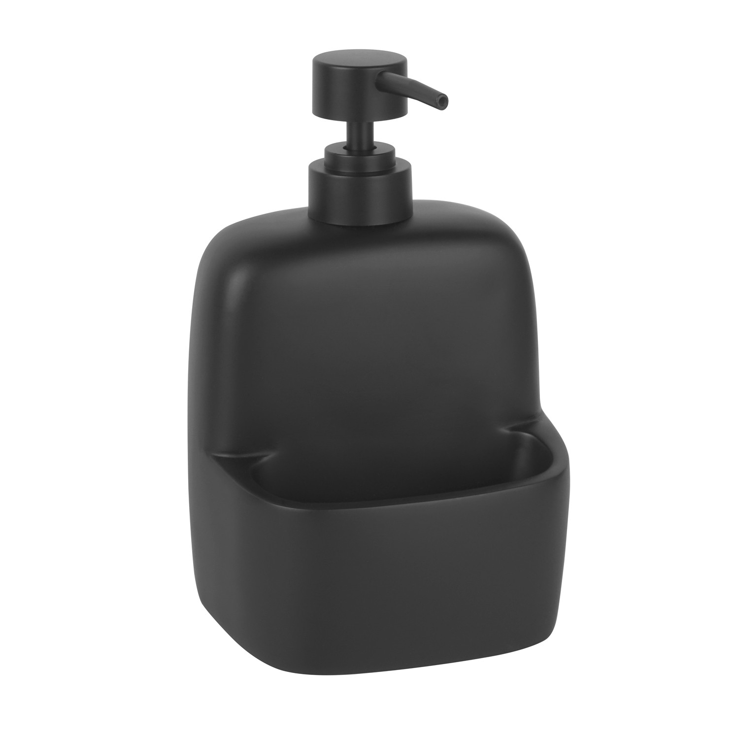 Дозатор с емкостью для губки черный WasserKRAFT K-8499BLACK